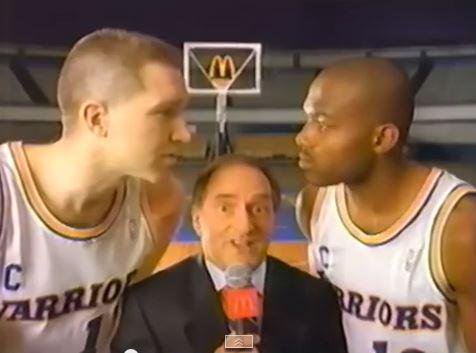 Great Moments In Warriors History: The Chris & Tim Burger
In 1989, the Warriors drafted Tim Hardaway, adding him to their existing core of Mitch Richmond and Chris Mullin. Together they combined to form a high-scoring, fast-paced trio that provided...